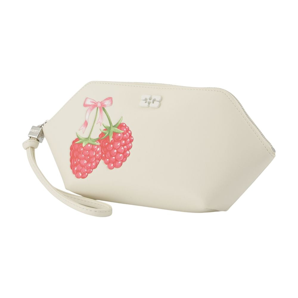 Ganni Bou Clutch - White Cherry