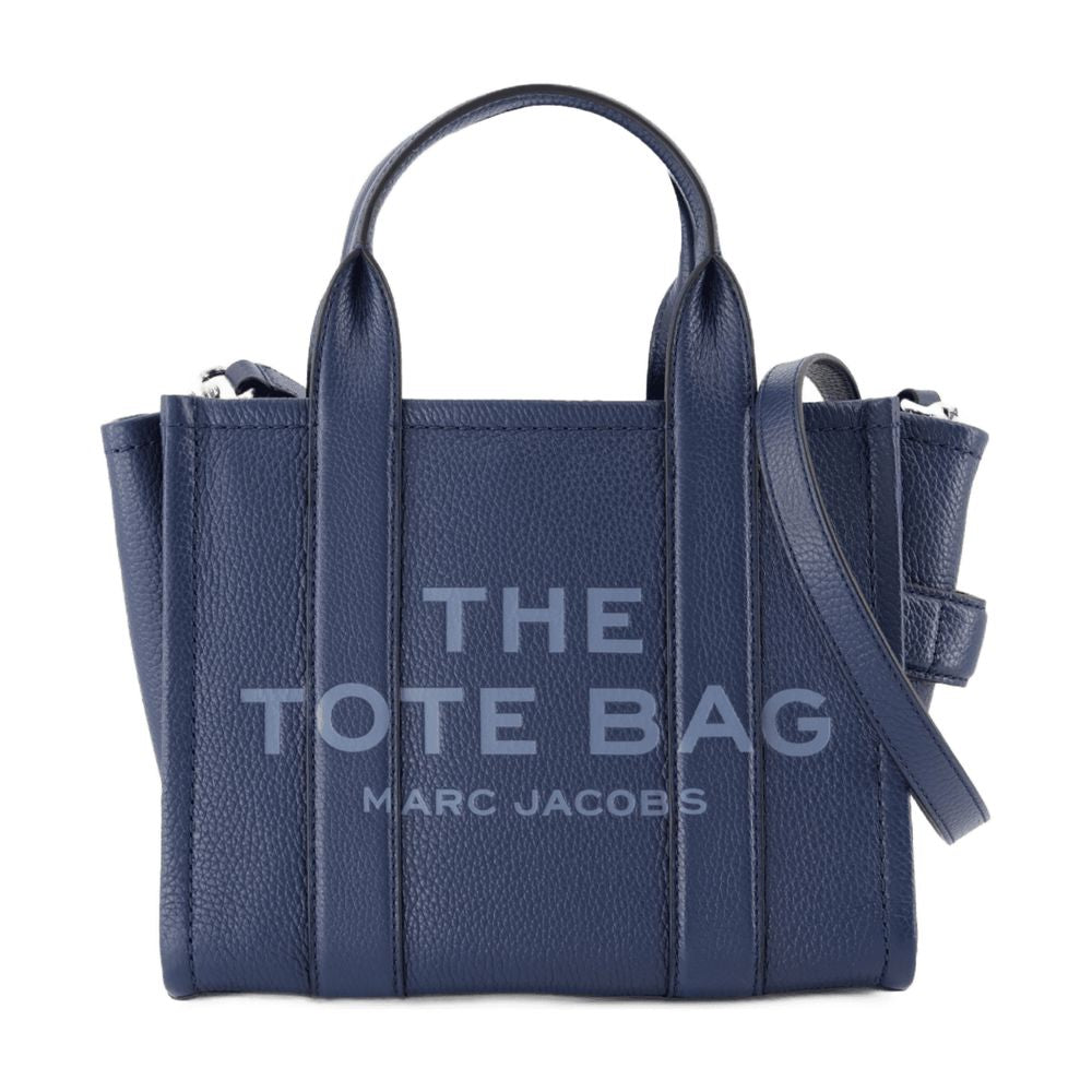 Marc Jacobs The Leather Medium Tote Bag - Navy
