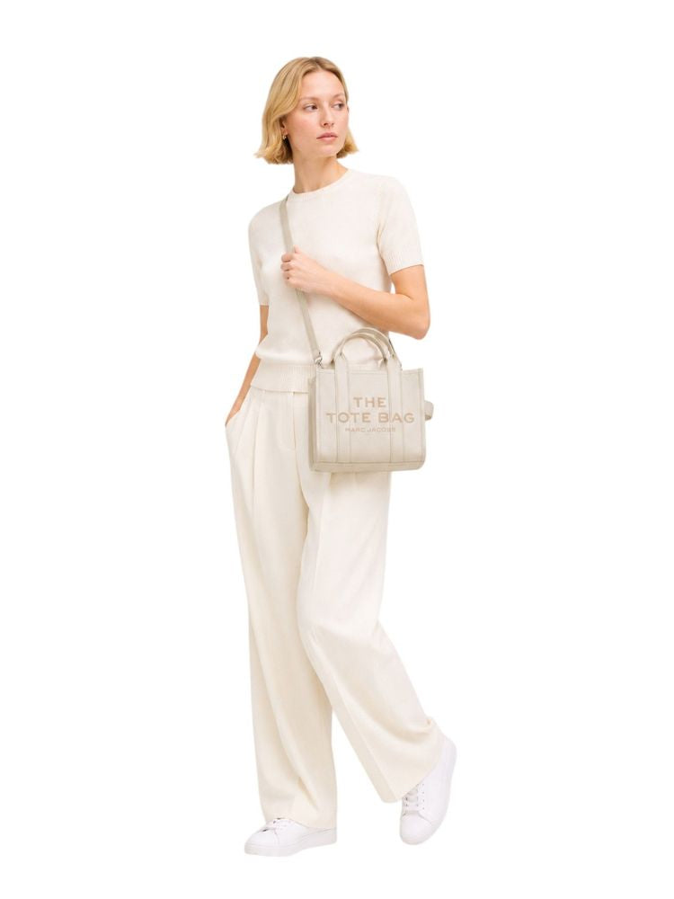Marc Jacobs The Leather Small Tote Bag - Cream