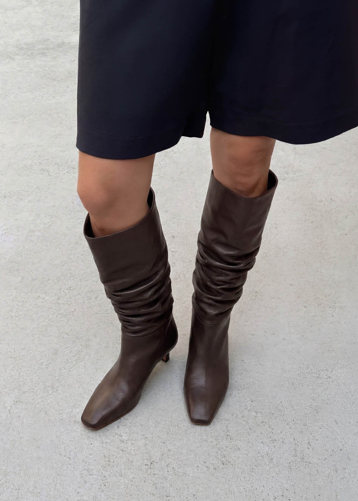 Alohas Kalila Leather Boots - Brown
