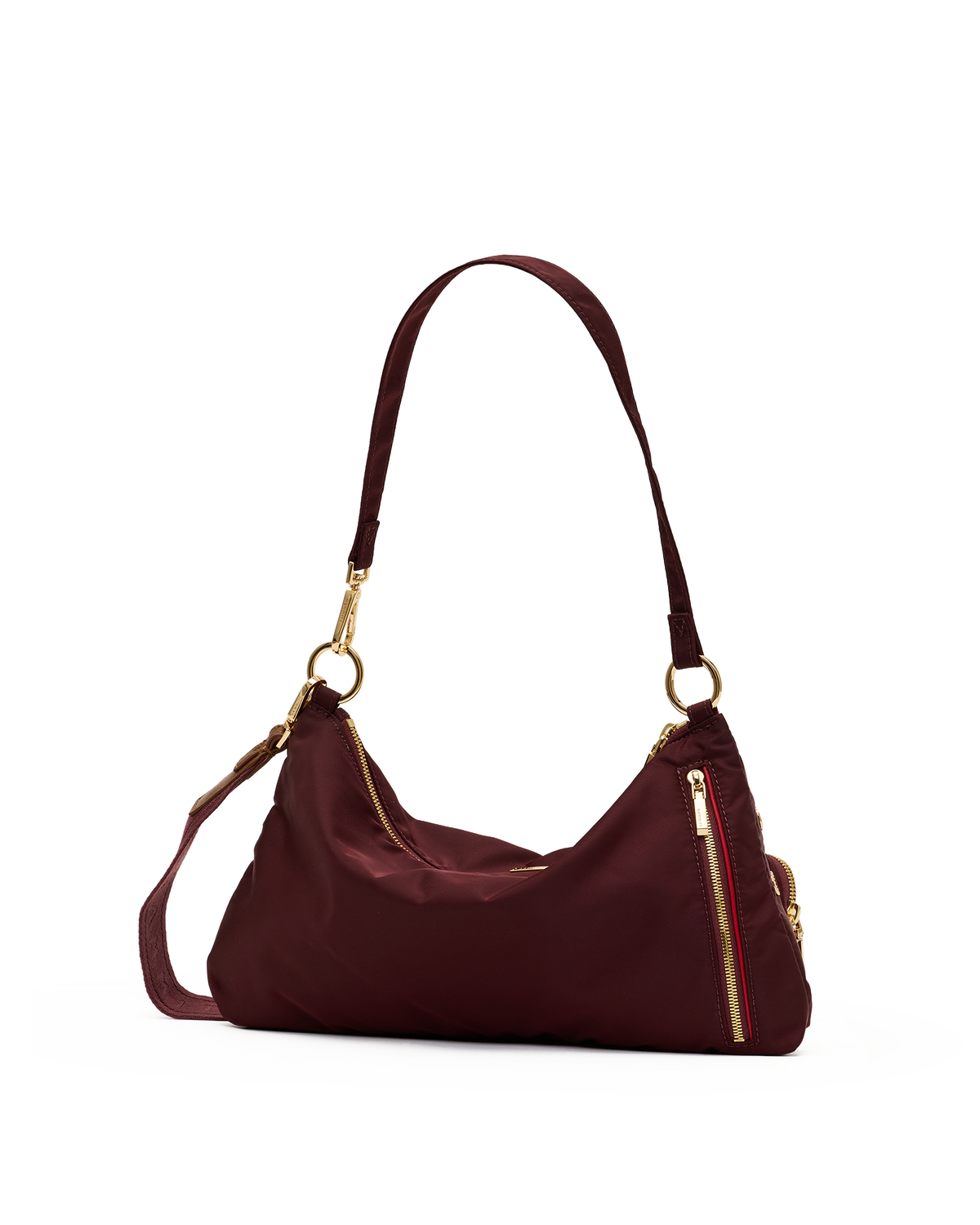 Hammitt Kyle Cargo Medium - Wine Nylon / Gold