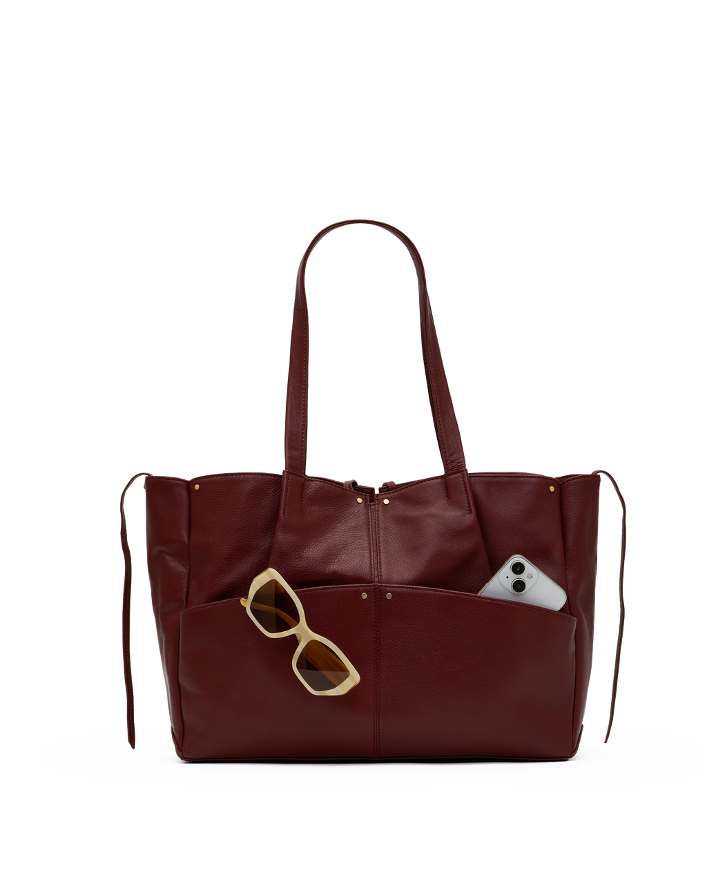 Hammitt Meryl Carryall - Cherrywood Pebble / Brushed Gold