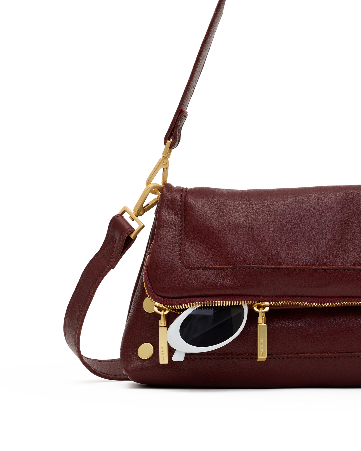 Hammitt Beverly Medium - Cherrywood Pebble / Brushed Gold