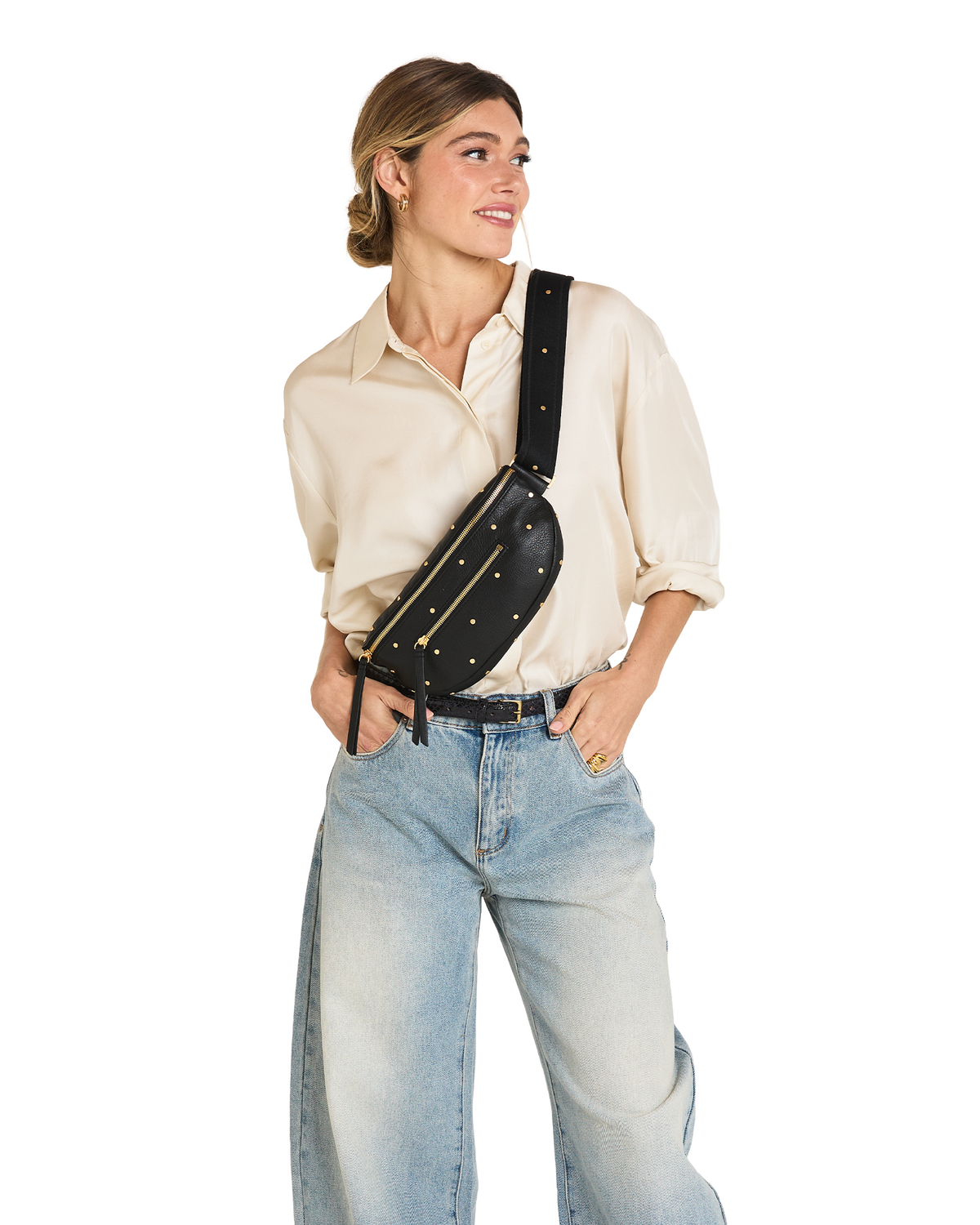 Hammitt Charles Crossbody Medium - Starlight / Brushed Gold