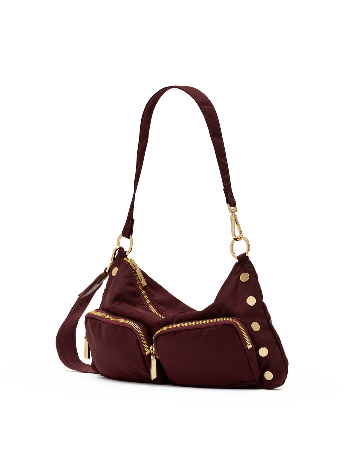 Hammitt Kyle Cargo Medium - Wine Nylon / Gold