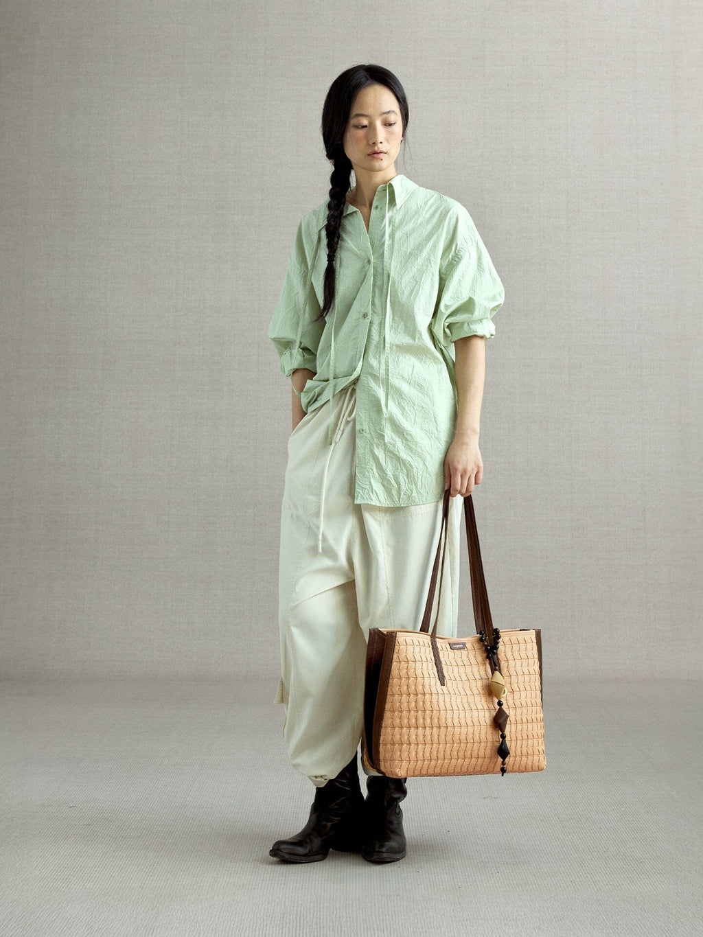 Songmont Medium Lattice Tote - Onyx
