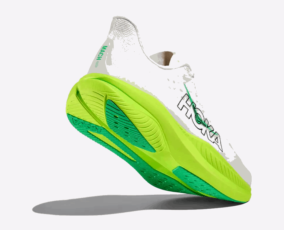 HOKA Mach 6 Men's - White / Neon Lime