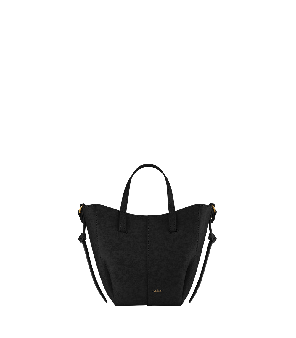 Polène Cyme Tote Nano - Noir Grainé