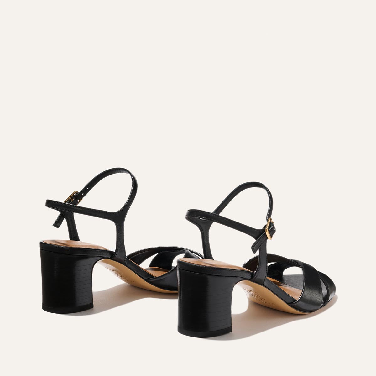 Margaux The Paloma Sandal - Black Nappa