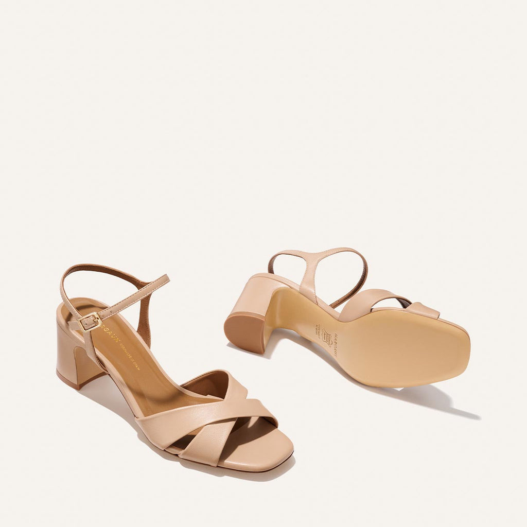 Margaux The Paloma Sandal - Dune Nappa
