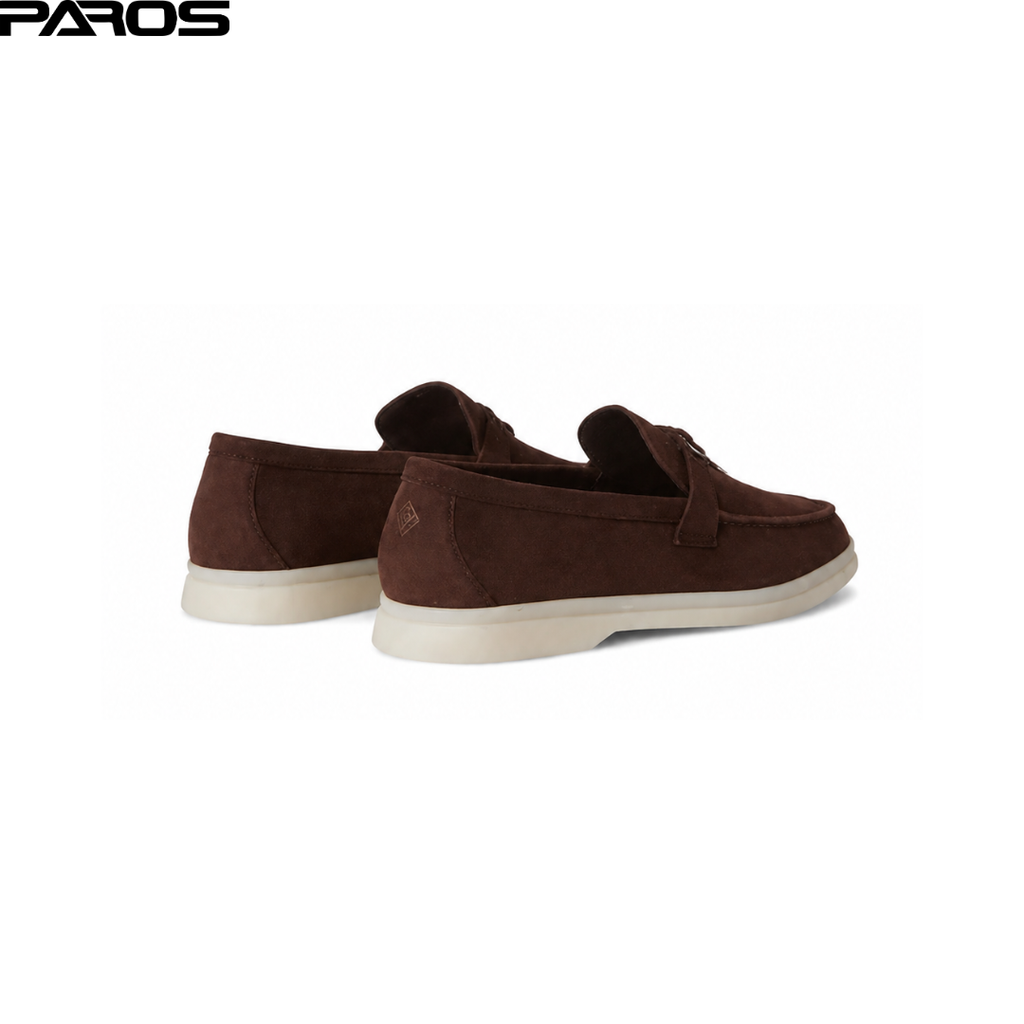 Loro Piana Summer Charms Walk Loafer Suede - Chocolate