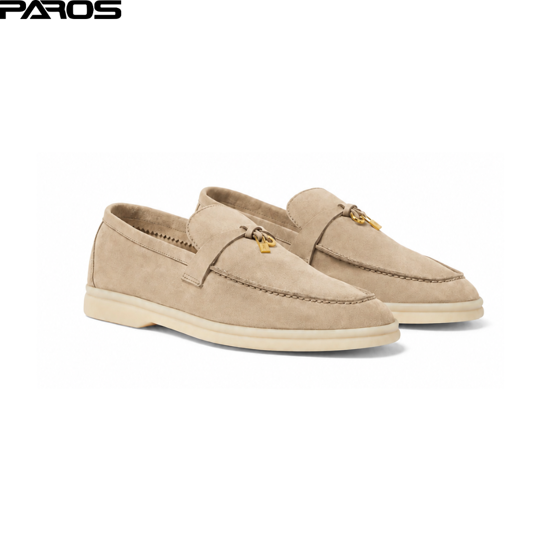 Loro Piana Summer Charms Walk Loafer Suede - Sand Shade