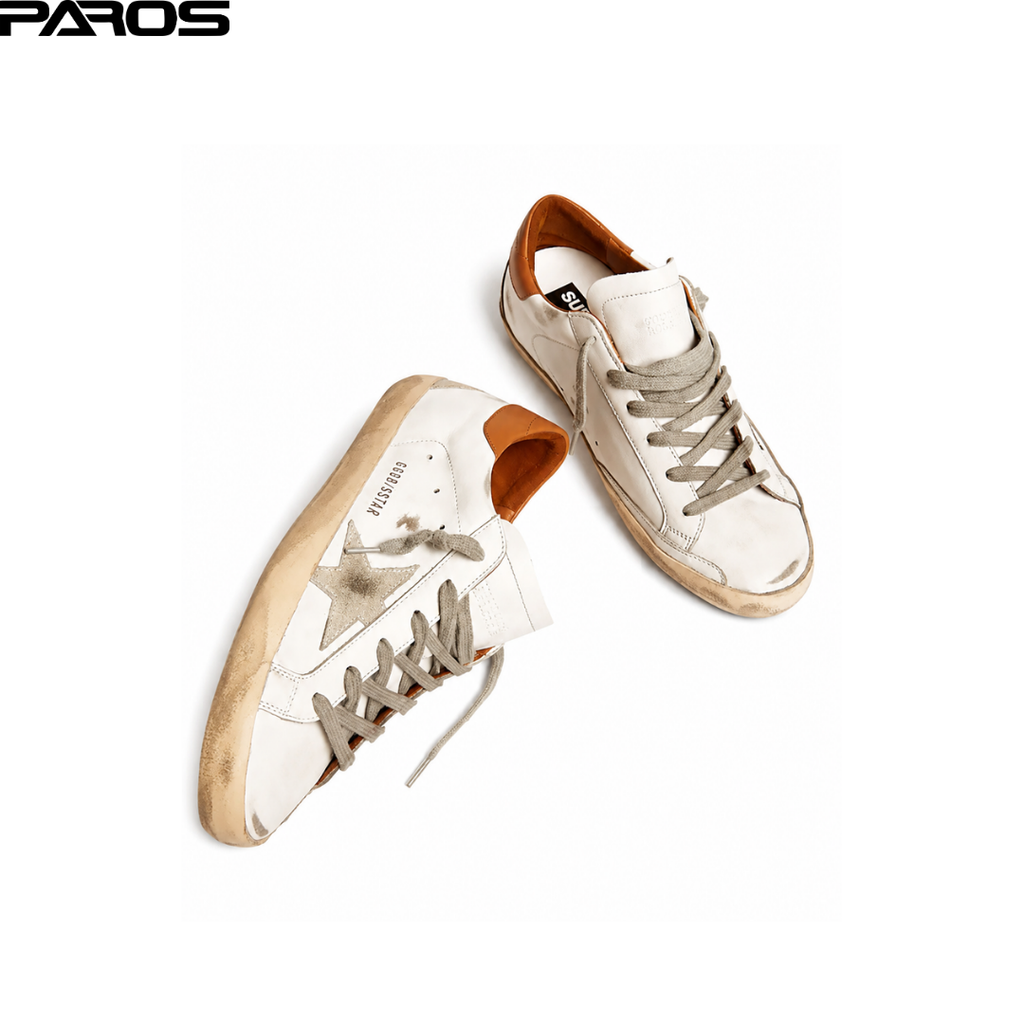 Golden Goose Super-Star - White / Ice Gray