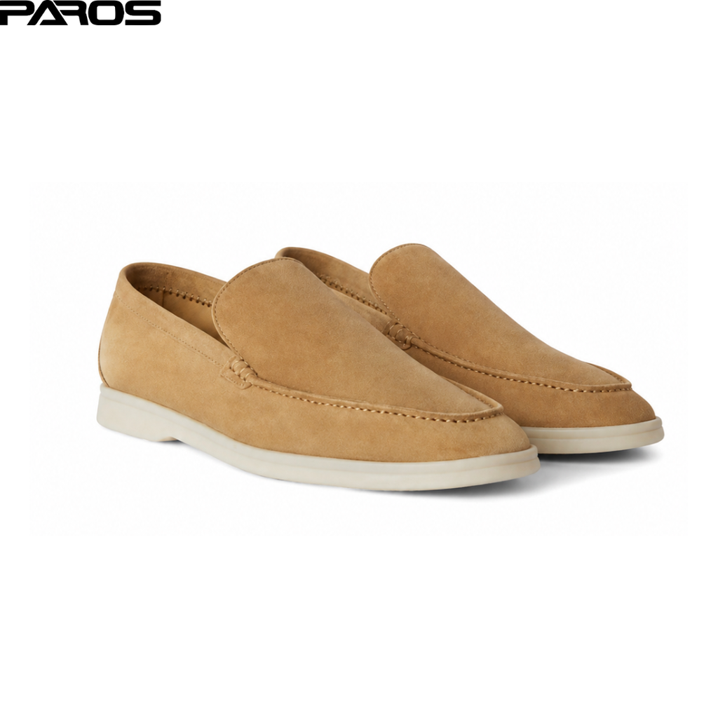 Loro Piana Summer Walk Loafer Suede - Light Wood Smoke