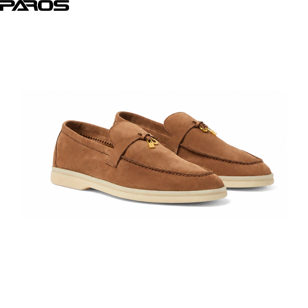 Loro Piana Summer Charms Walk Loafer Suede - Vicuna
