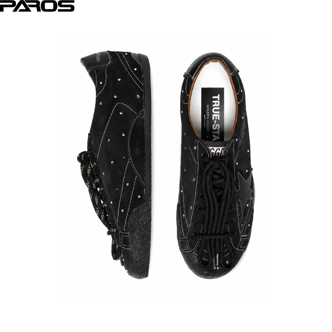 Golden Goose True-Star - Black Swarovski