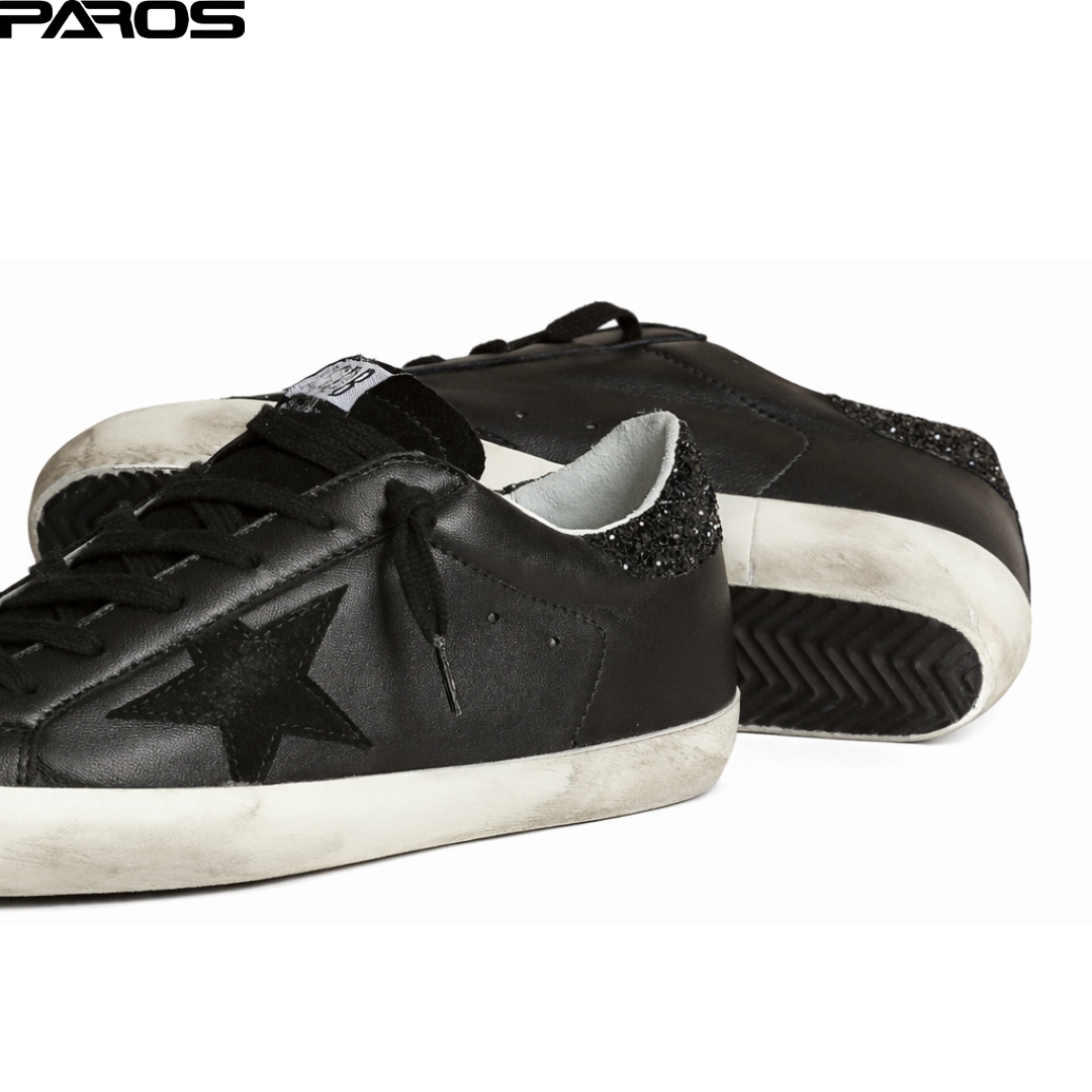 Golden Goose Super-Star - Black Glitter
