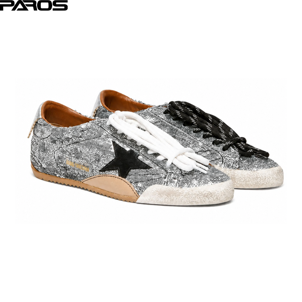 Golden Goose True-Star - Silver Sequins