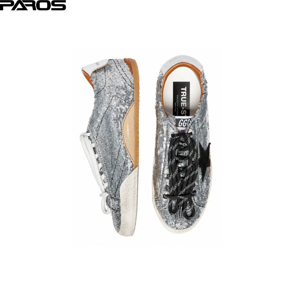 Golden Goose True-Star - Silver Sequins