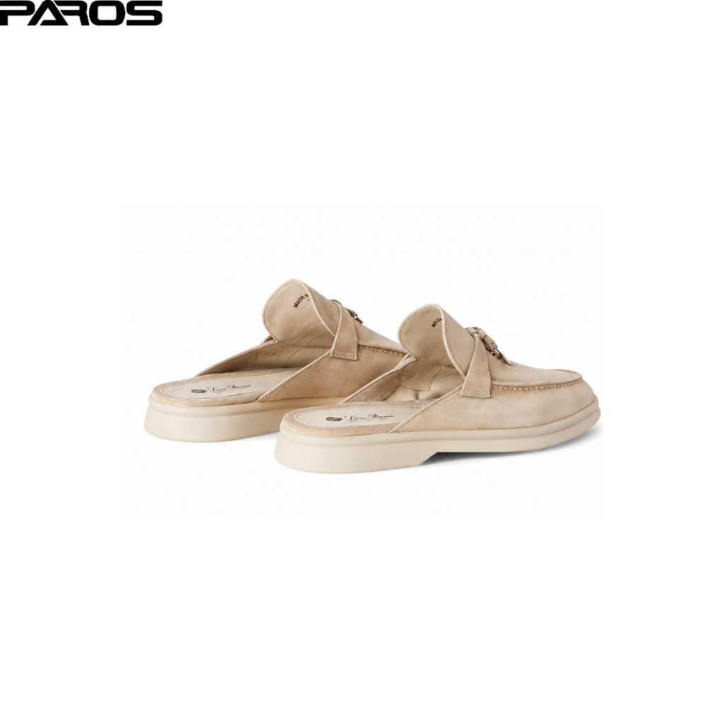 Loro Piana Babouche Charms Walk Suede - Linen