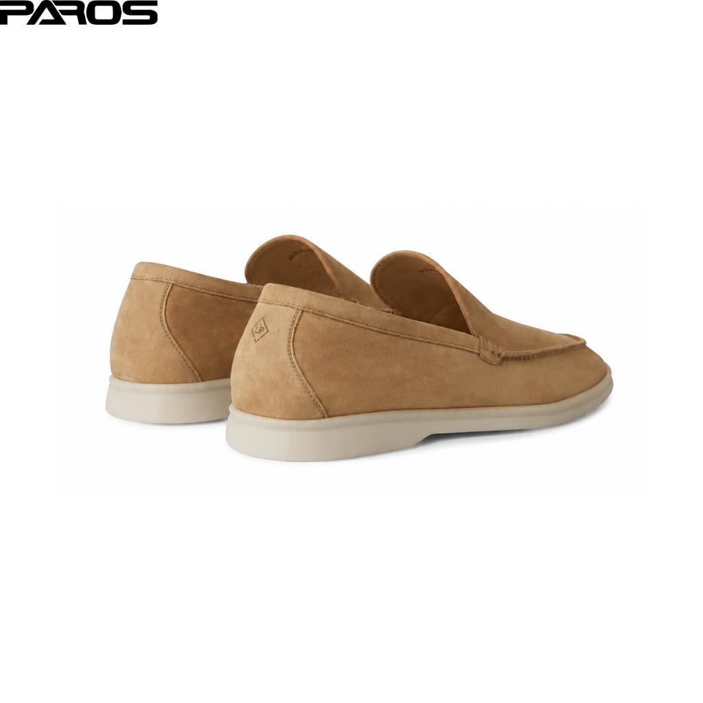 Loro Piana Summer Walk Loafer Suede - Light Wood Smoke