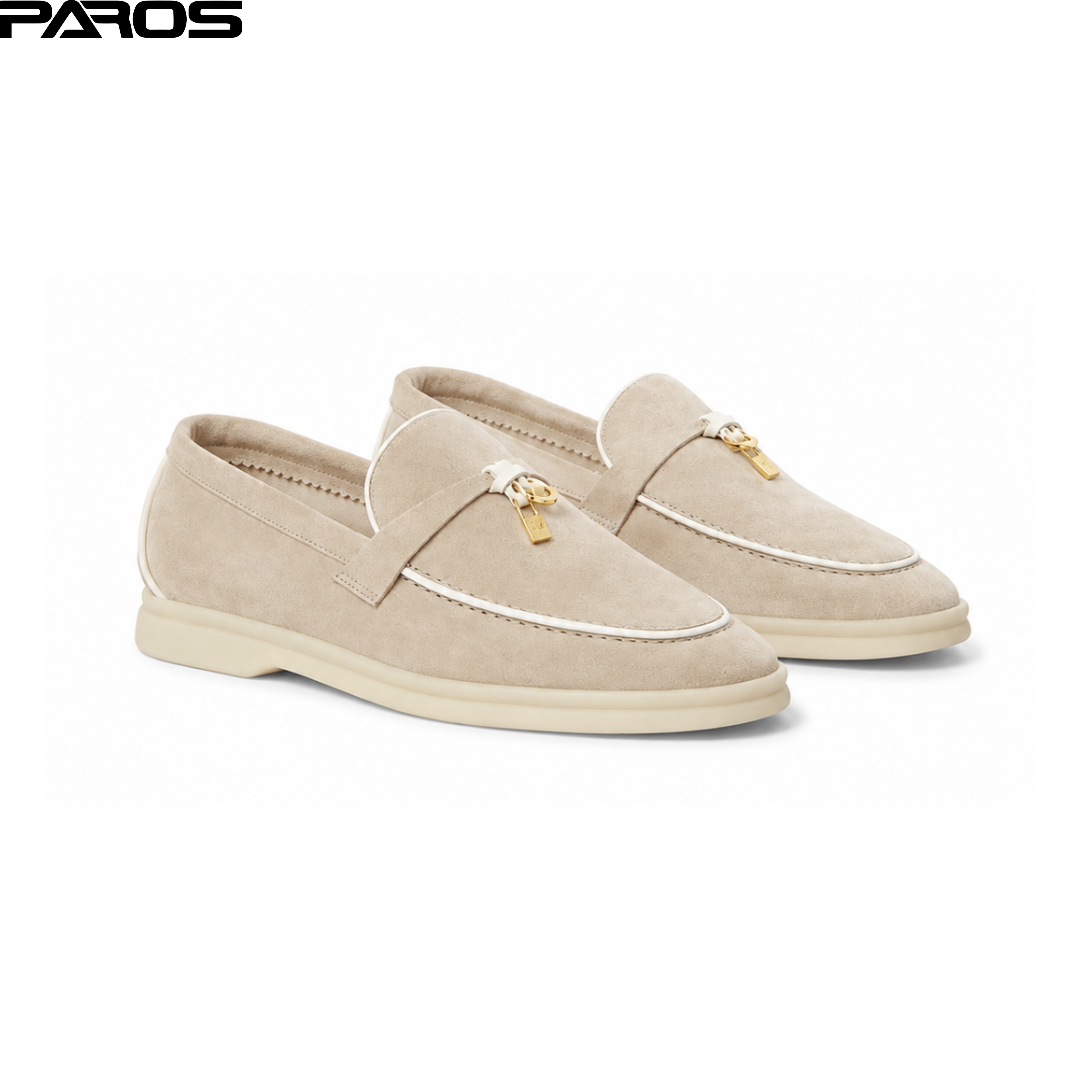 Loro Piana Summer Charms Walk Loafer Suede - Beige