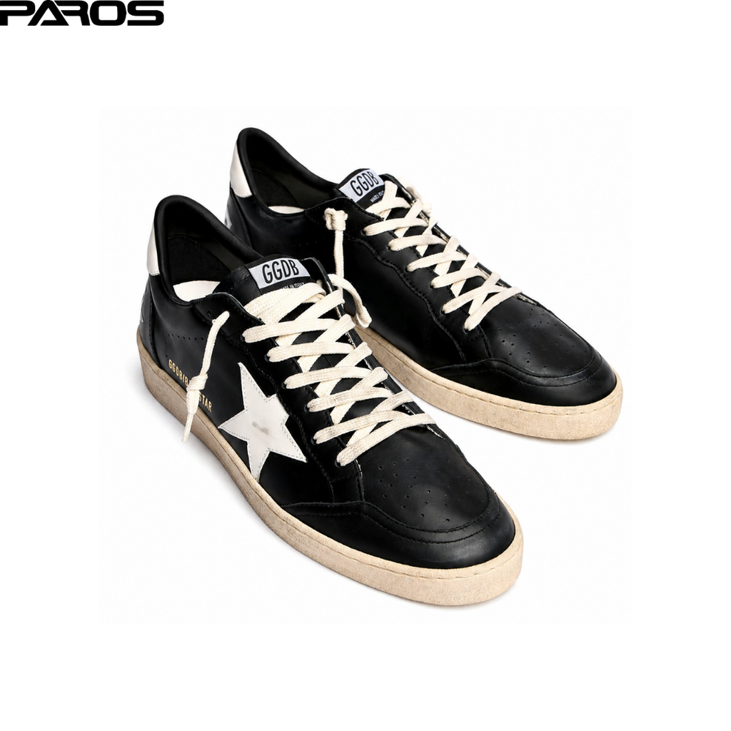 Golden Goose Ball-Star - Black / White