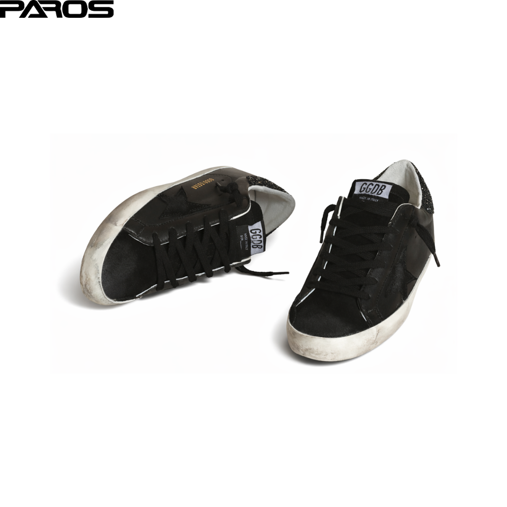Golden Goose Super-Star - Black Glitter