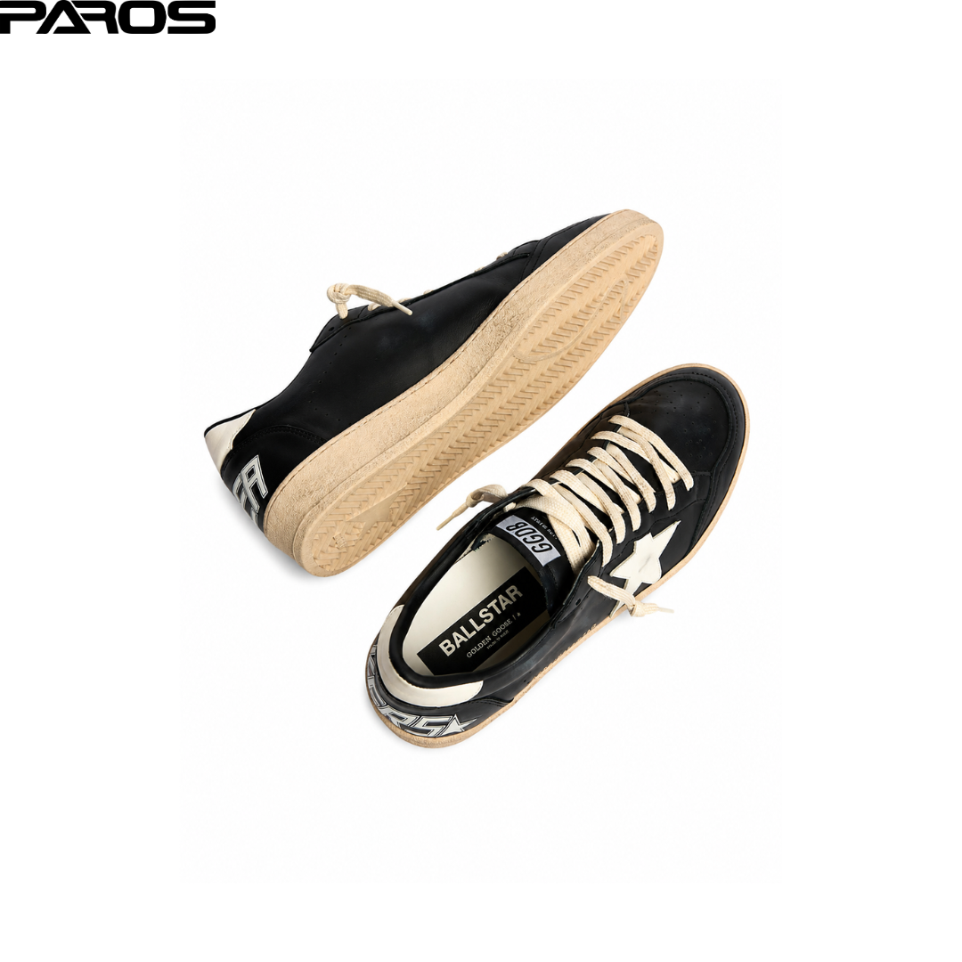 Golden Goose Ball-Star - Black / White