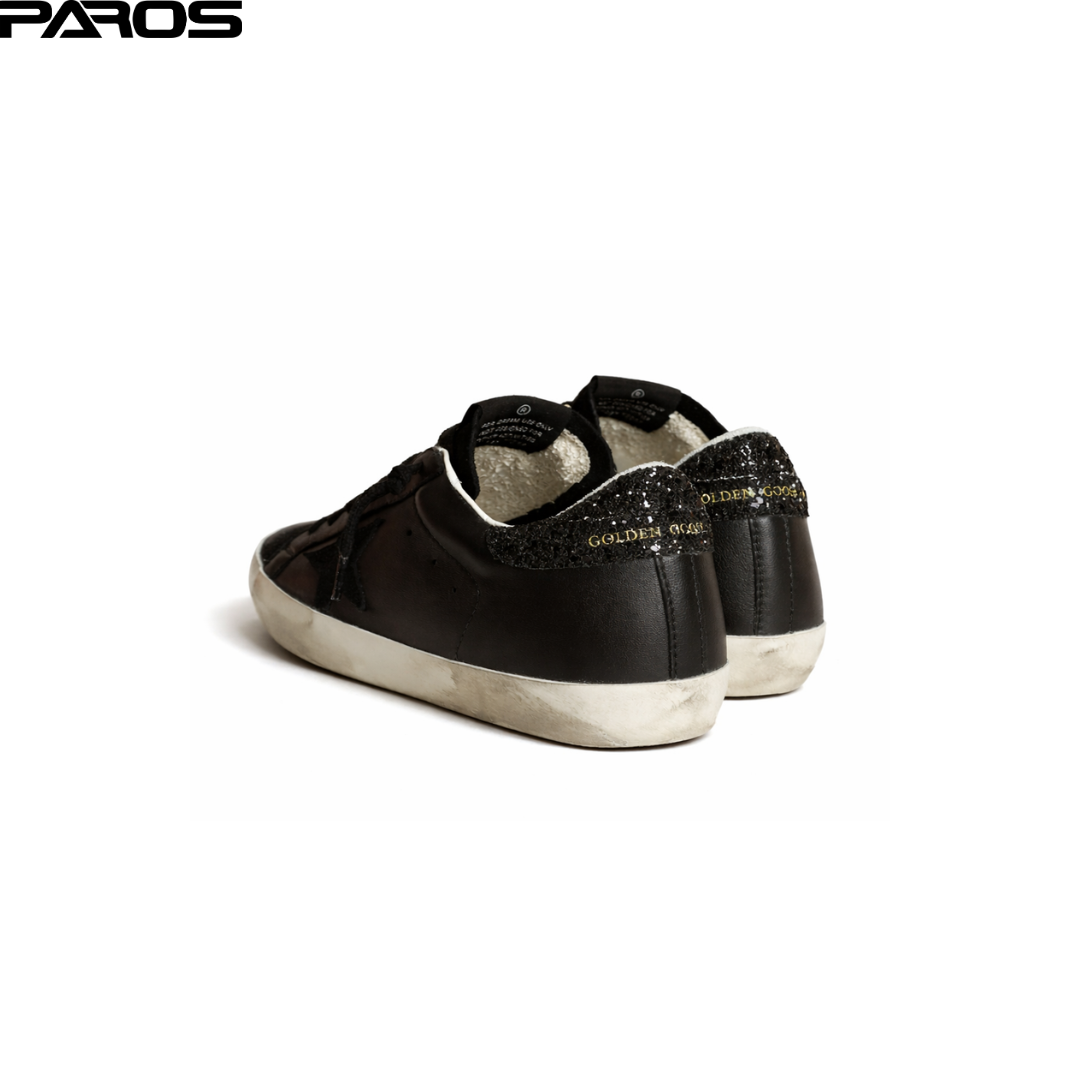 Golden Goose Super-Star - Black Glitter