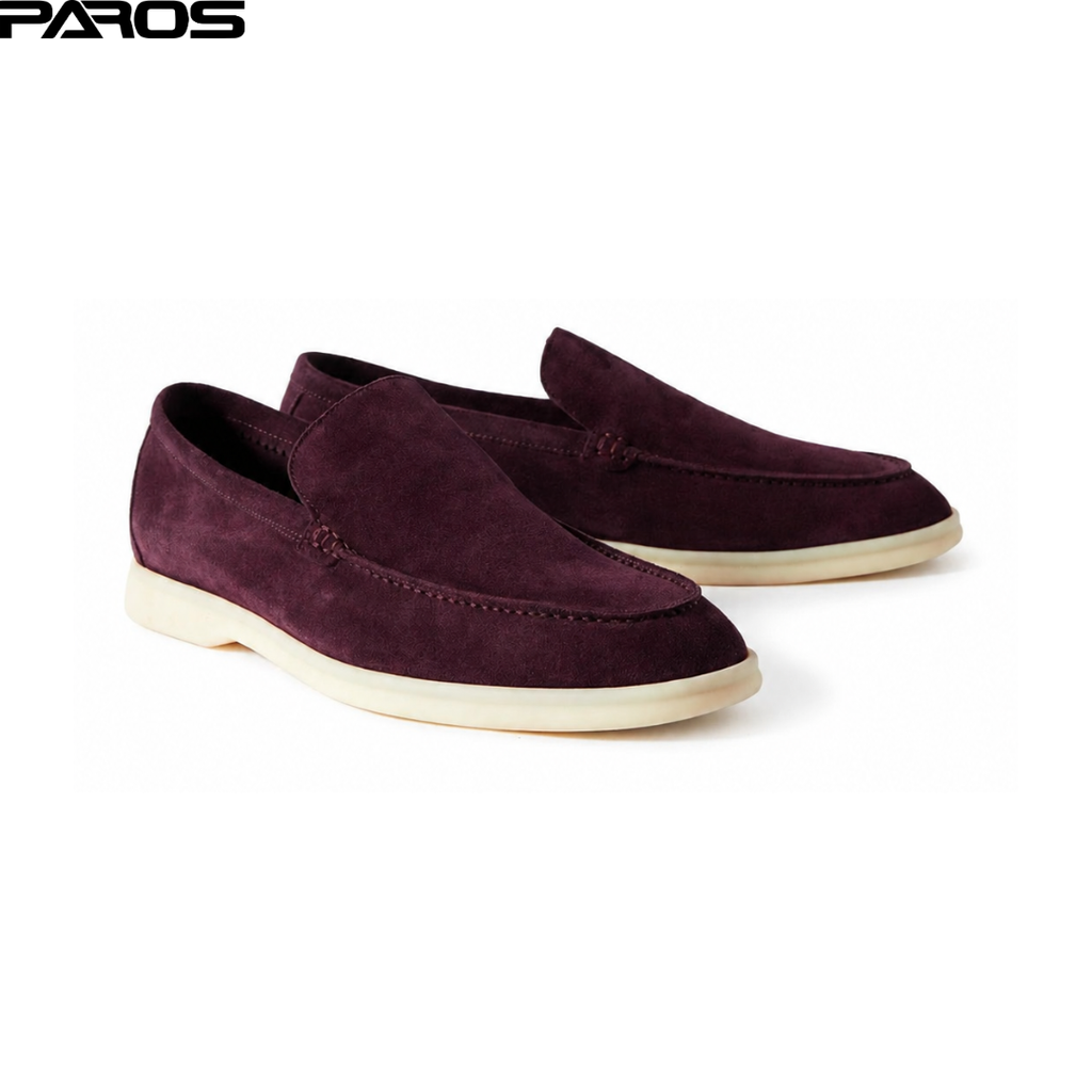 Loro Piana Summer Walk Loafer Suede - Burgundy