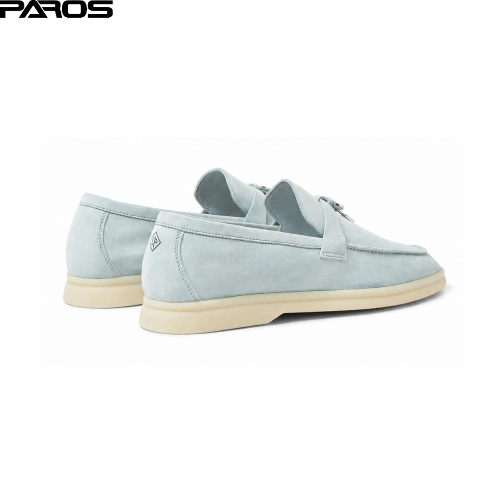 Loro Piana Summer Charms Walk Loafer Suede - Spring Waterfall Melange