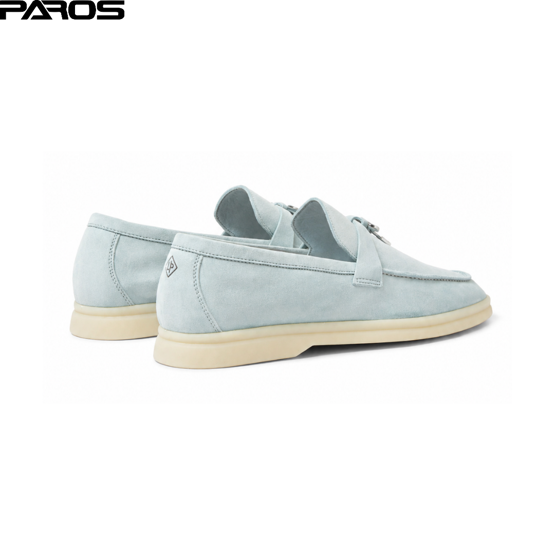 Loro Piana Summer Charms Walk Loafer Suede - Spring Waterfall Melange