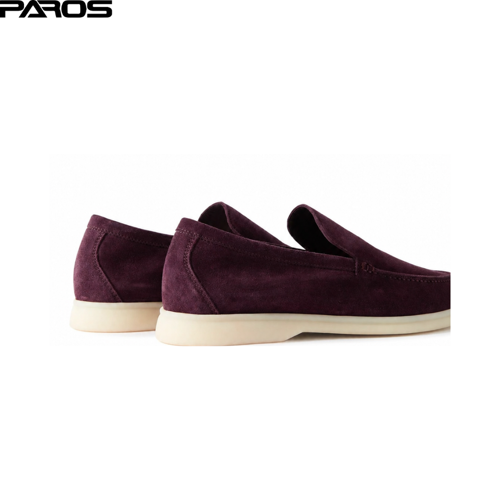 Loro Piana Summer Walk Loafer Suede - Burgundy