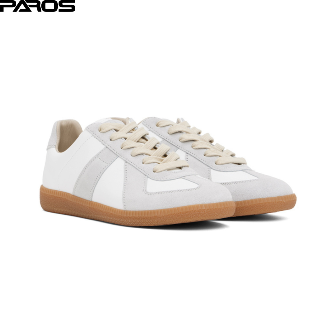 Maison Margiela Replica Low-Top Leather - White / Grey