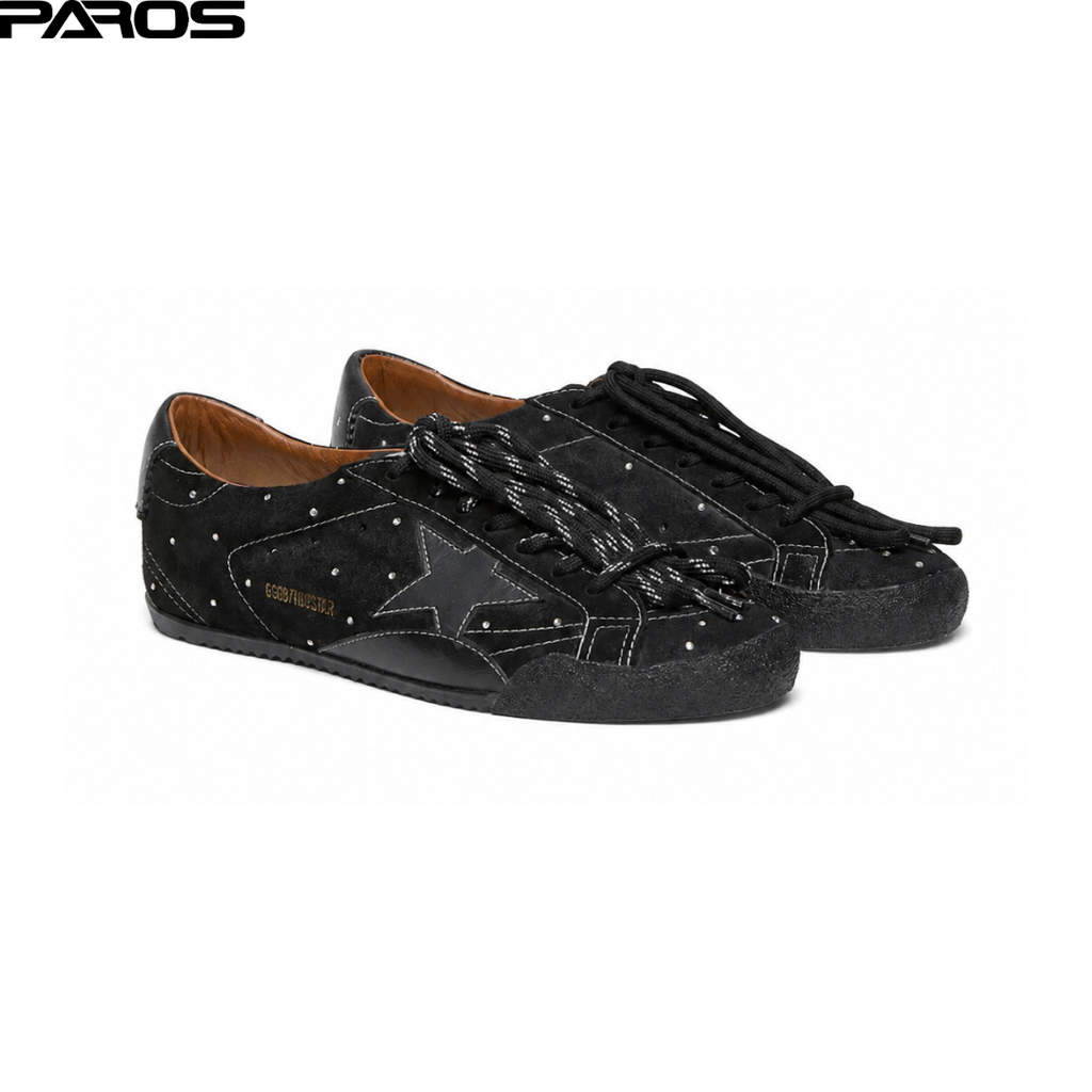 Golden Goose True-Star - Black Swarovski