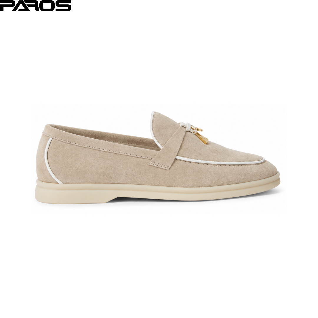 Loro Piana Summer Charms Walk Loafer Suede - Beige