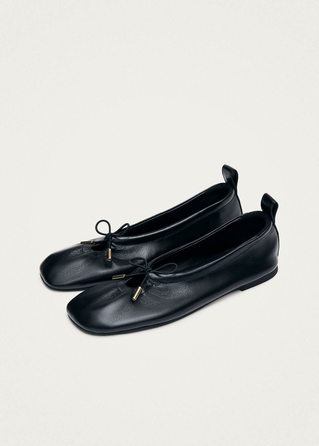Alohas Rosalind Leather Ballet Flats - Black