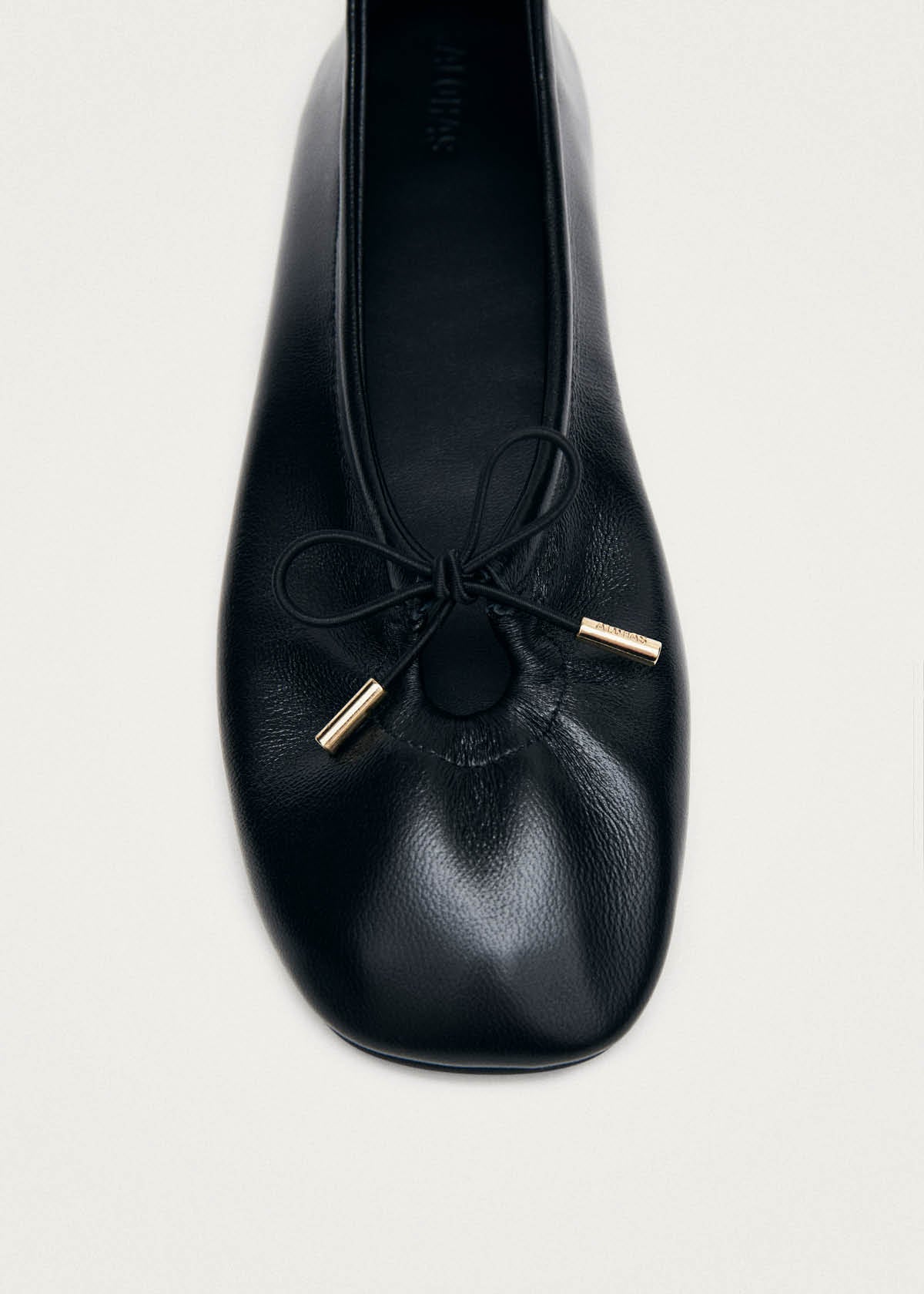 Alohas Rosalind Leather Ballet Flats - Black