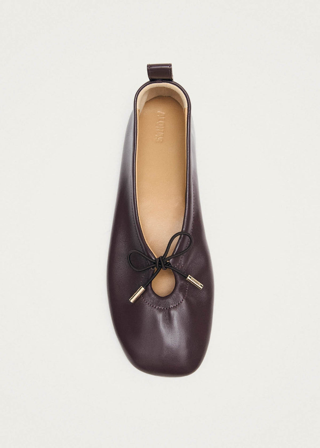 Alohas Rosalind Leather Ballet Flats - Brown