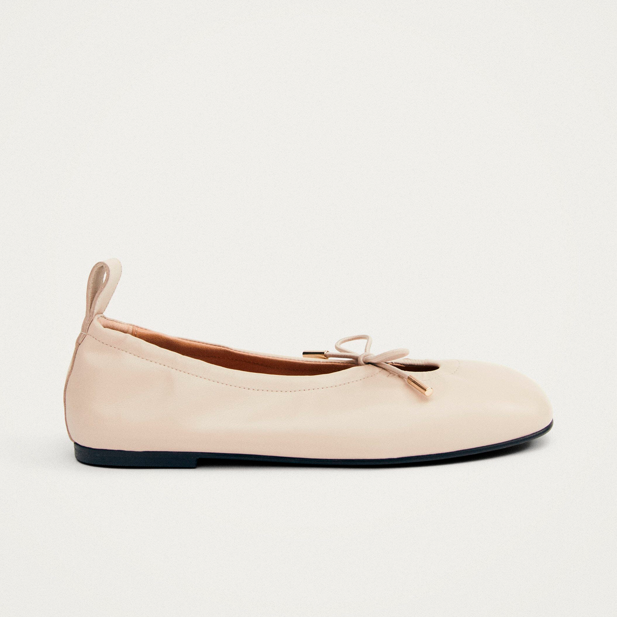 Alohas Rosalind Leather Ballet Flats - Cream