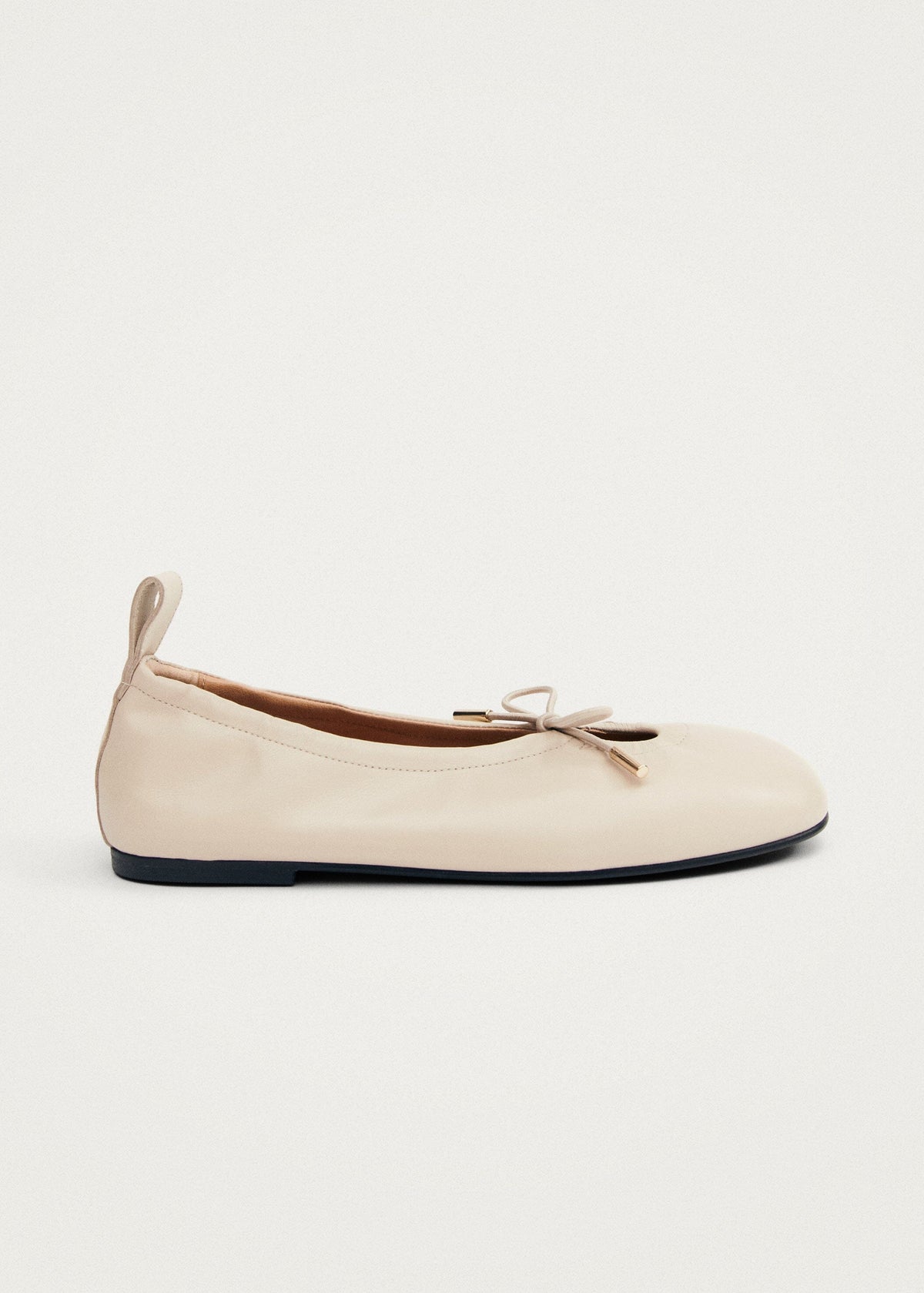 Alohas Rosalind Leather Ballet Flats - Cream