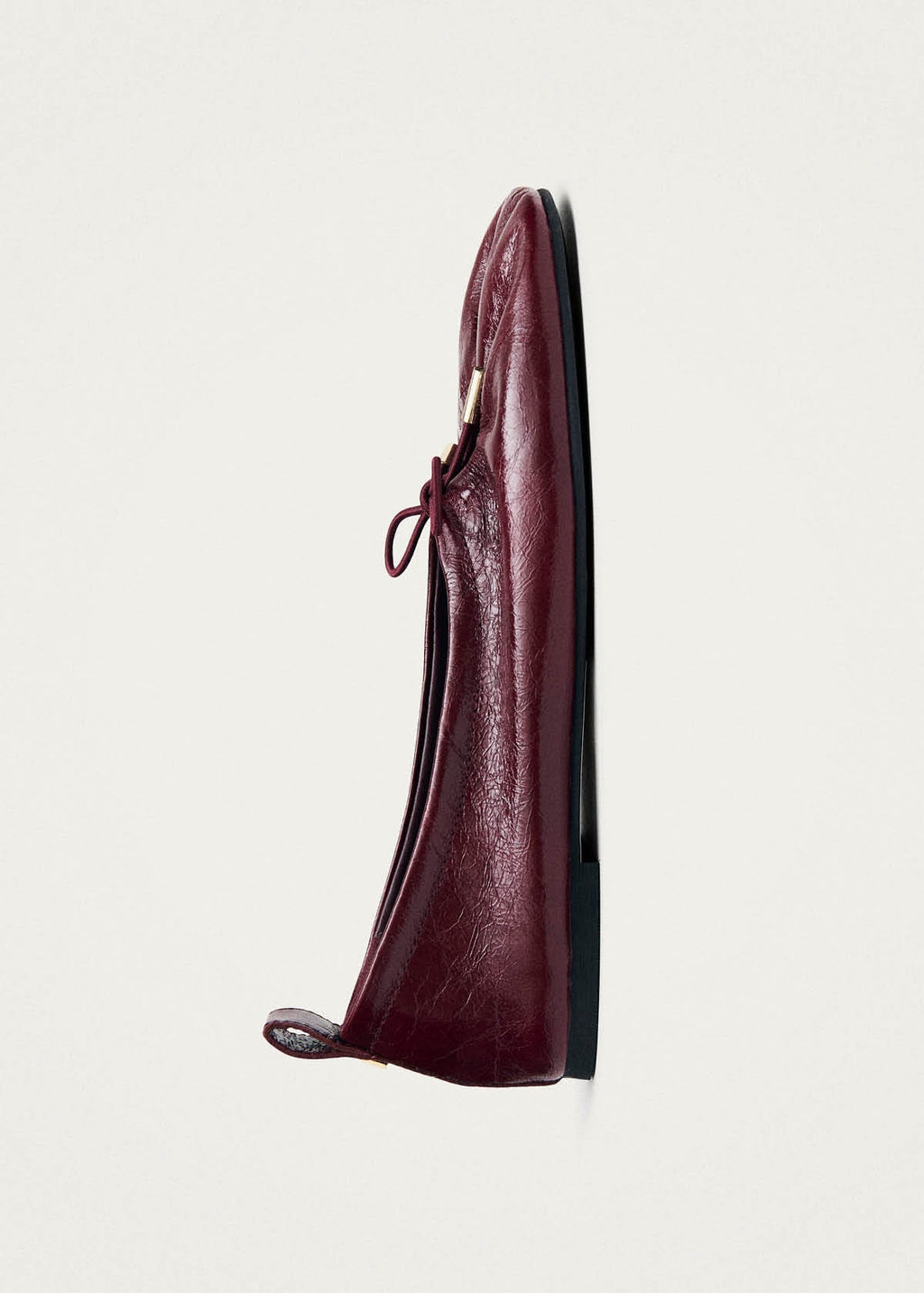 Alohas Rosalind Leather Ballet Flats - Burgundy Patent