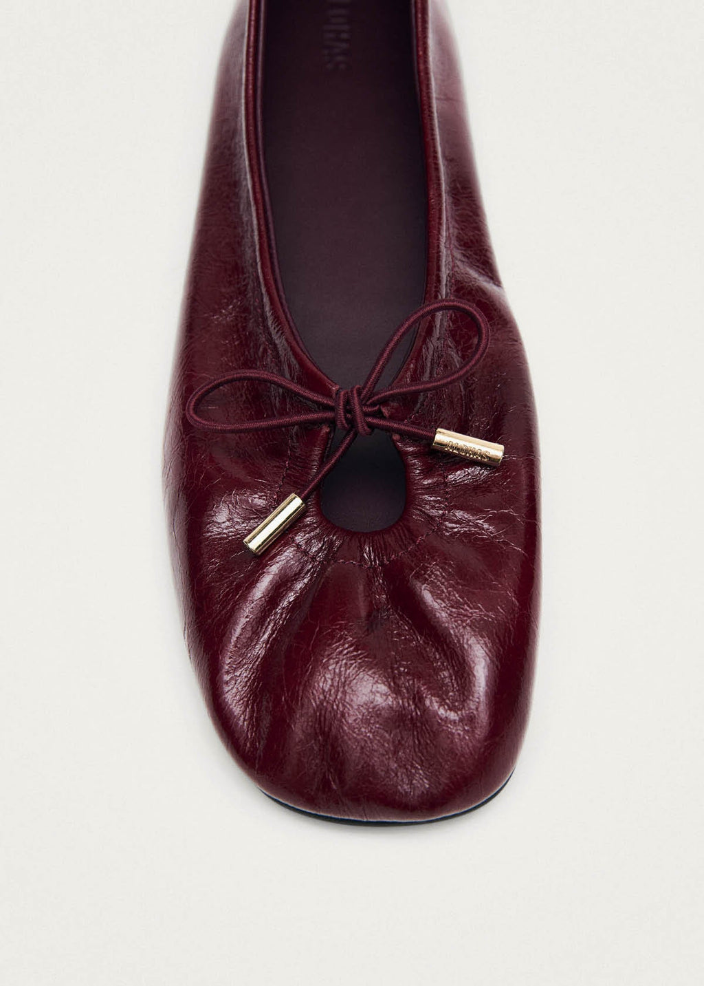 Alohas Rosalind Leather Ballet Flats - Burgundy Patent