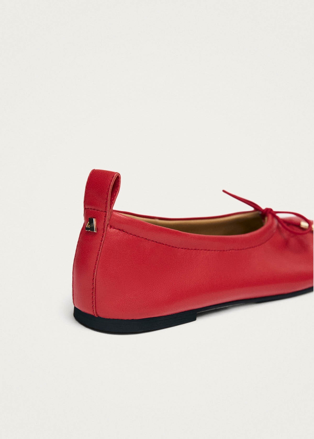 Alohas Rosalind Leather Ballet Flats - Red