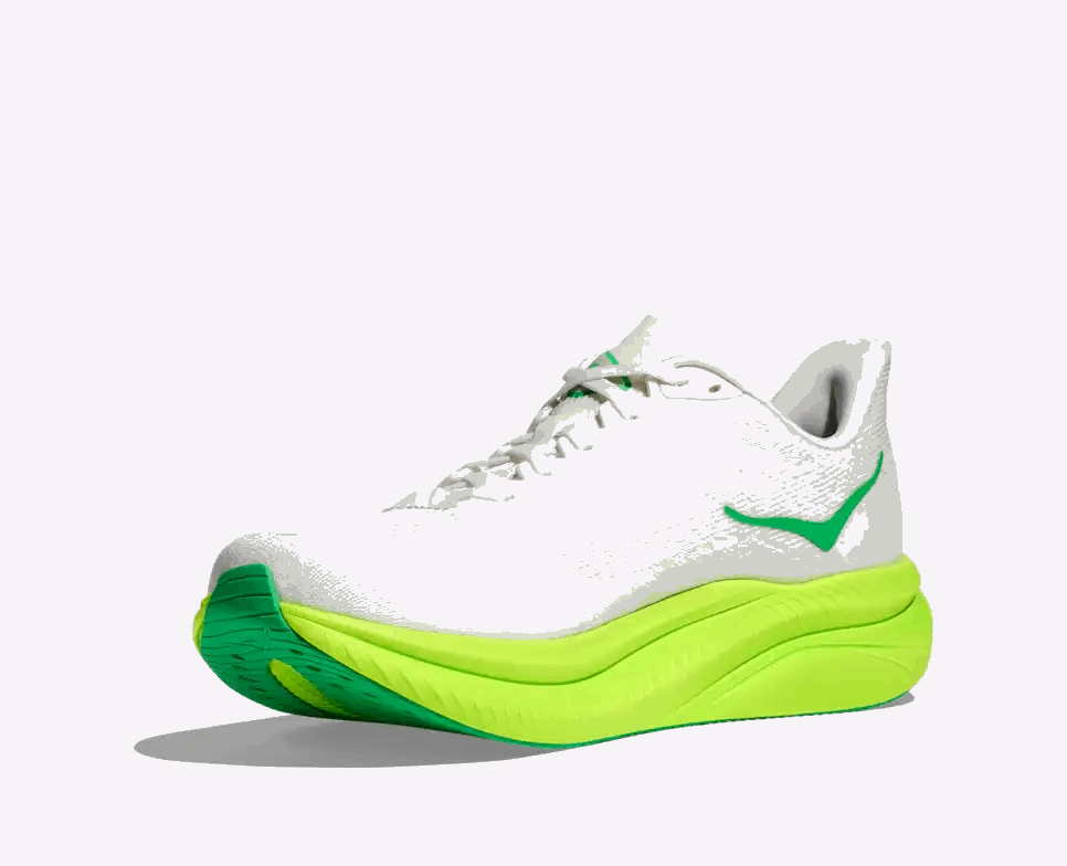 HOKA Mach 6 Men's - White / Neon Lime