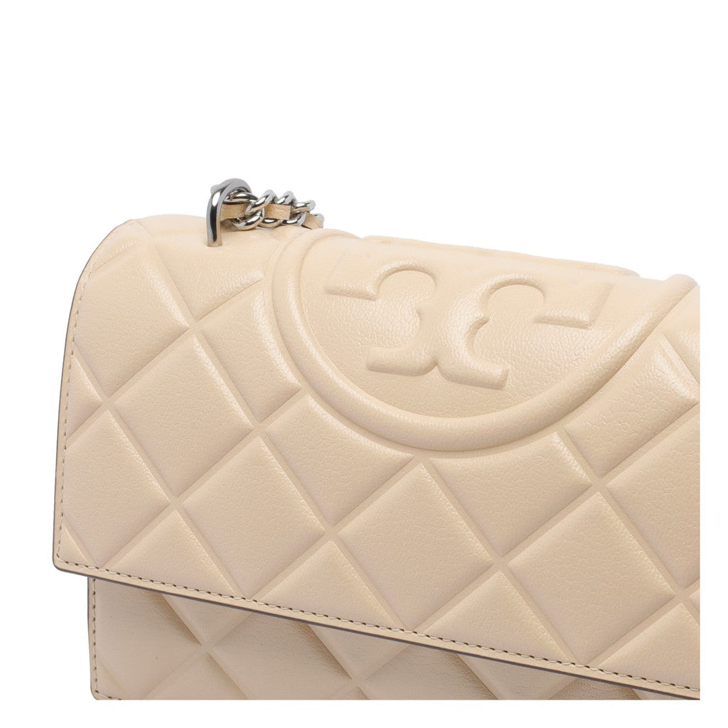 Tory Burch Fleming Small Convertible Shoulder Bag - White