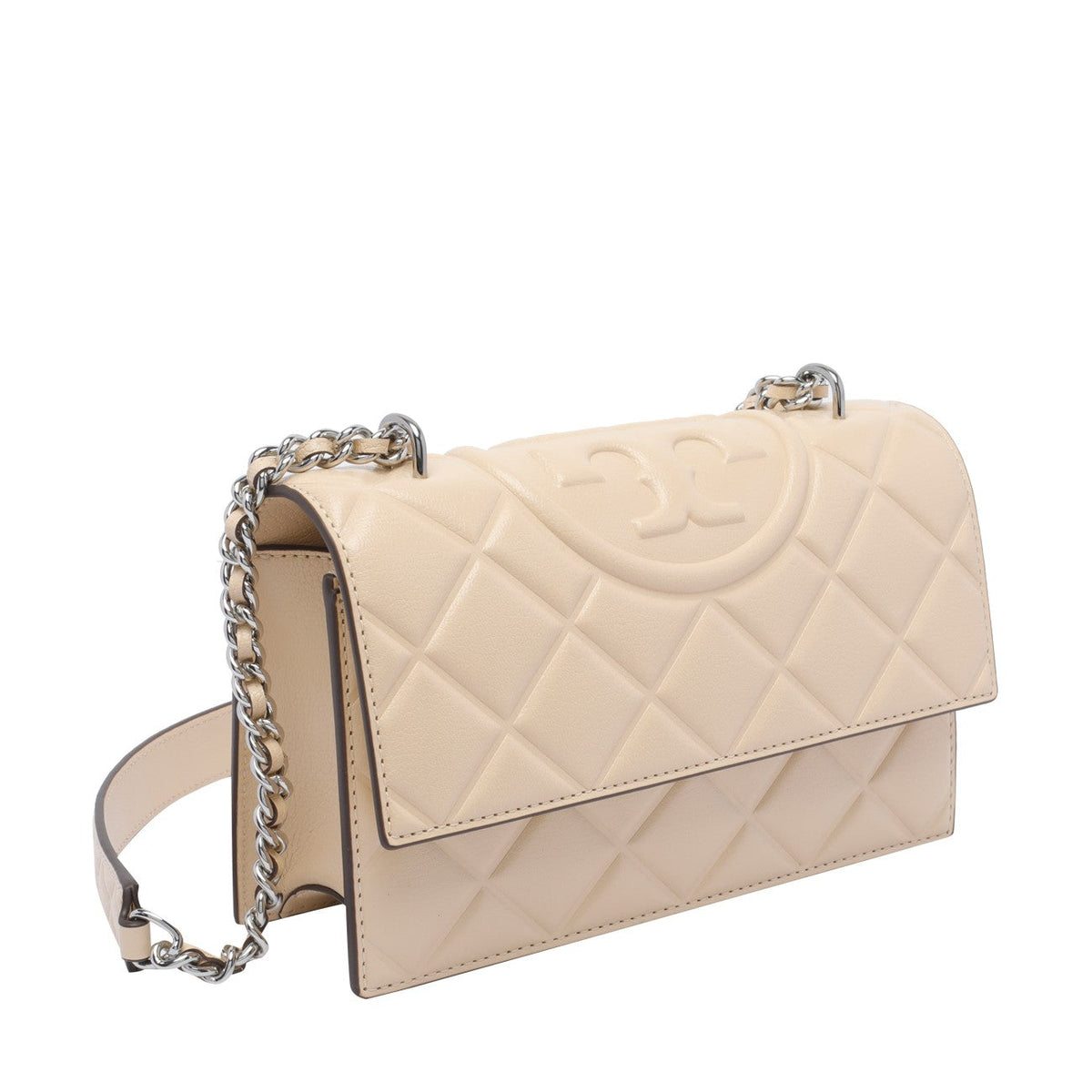 Tory Burch Fleming Small Convertible Shoulder Bag - White