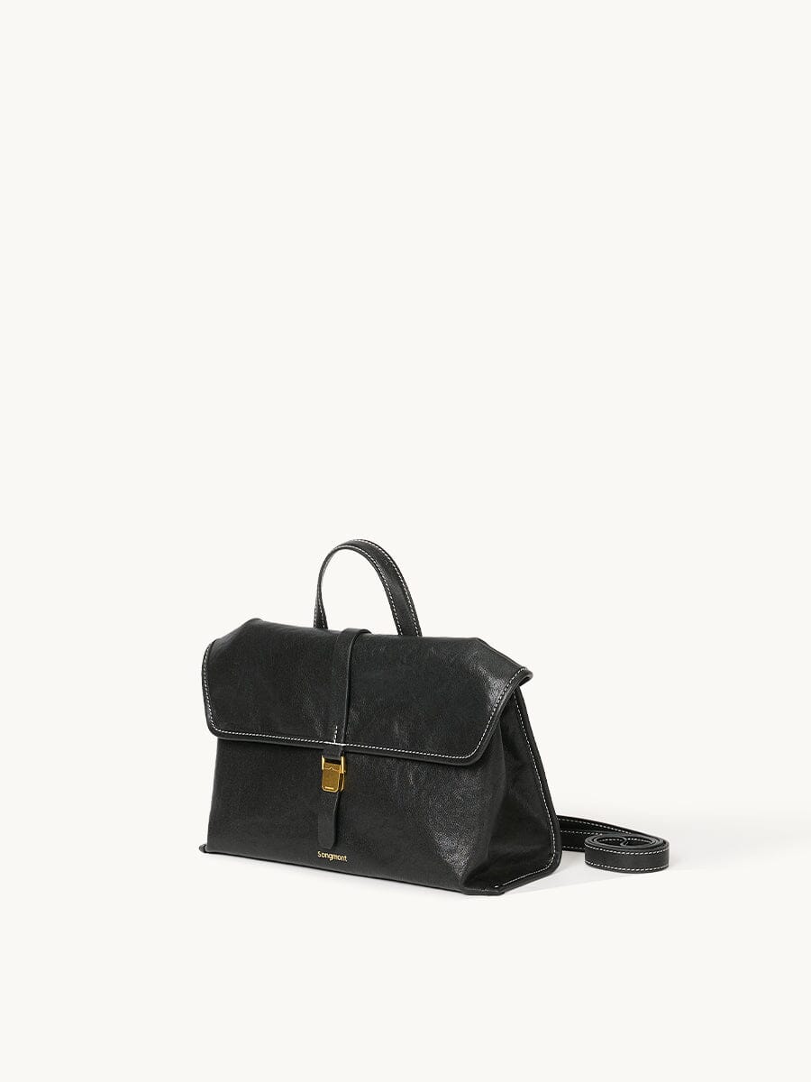 Songmont Small Shan Satchel Bag - Onyx