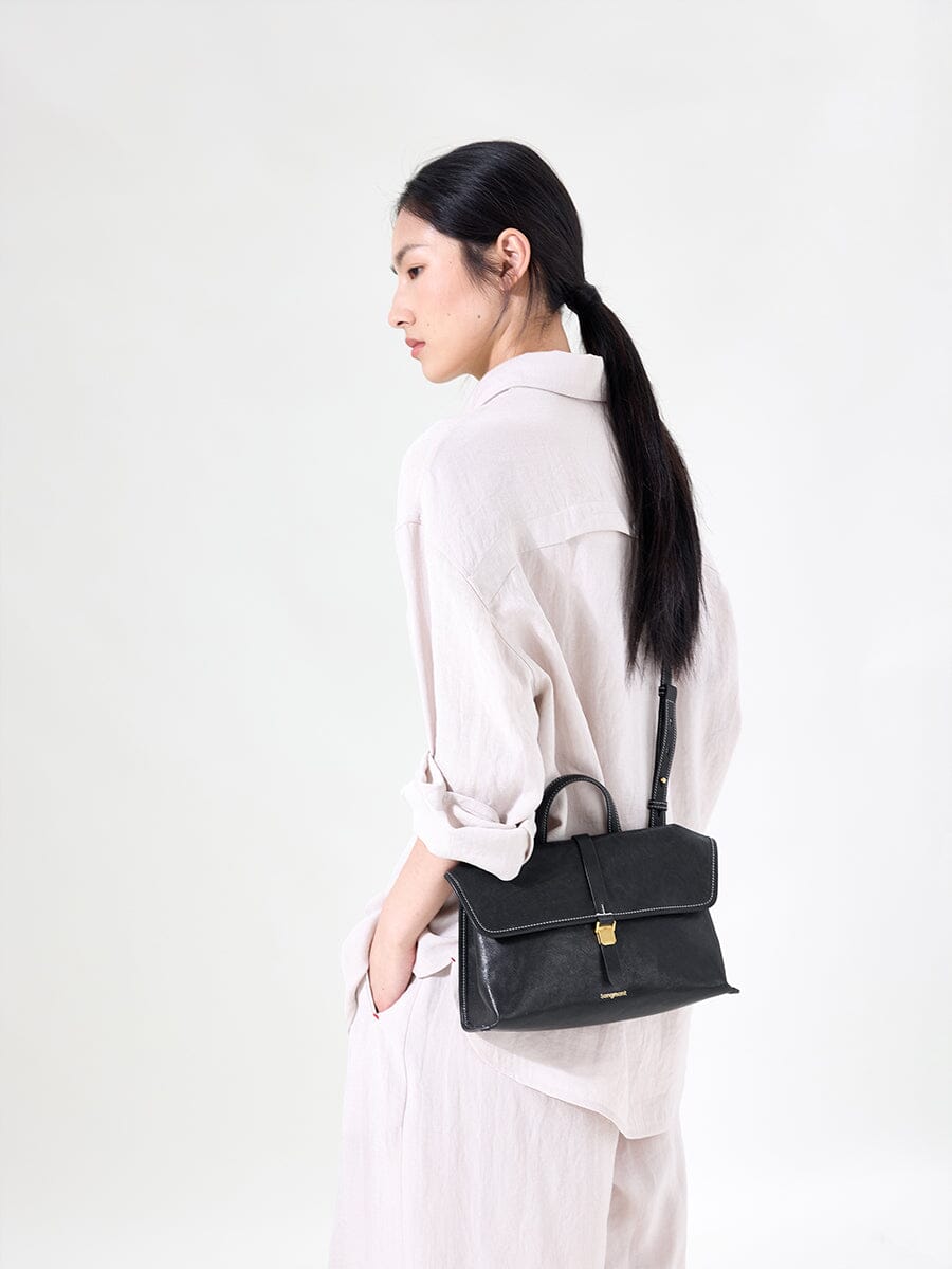 Songmont Small Shan Satchel Bag - Onyx